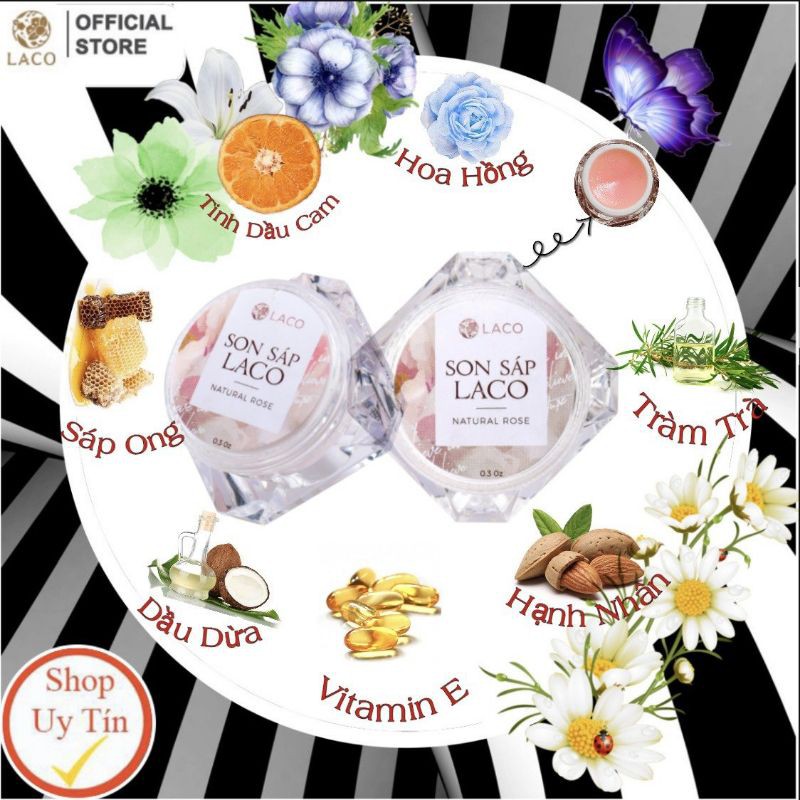 🔥Son Dưỡng Môi Laco🔥Làm Hồng Môi,Dưỡng Môi Mềm Mọng,Hết Khô Môi,Nứt Nẻ.100% Thiên Nhiên An Toàn Cho Cả Mẹ Và Bé 🔥 | BigBuy360 - bigbuy360.vn
