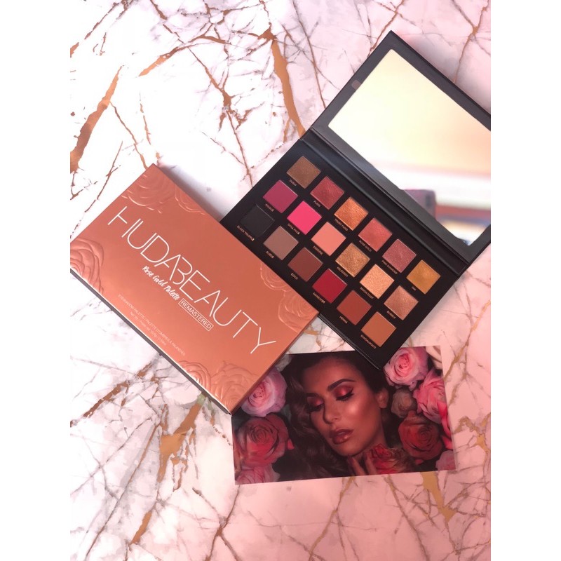 Có Bill - Bảng phấn mắt Huda Beauty Rose Gold