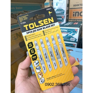 5 Lưỡi cưa lọng kim loại răng mịn thép HSS Tolsen 76811