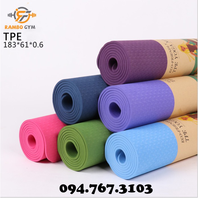 Thảm YOGA TPE 7mm cao cấp Đài Loan (hàng xuất châu Âu)