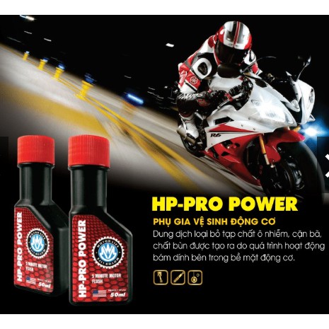HP PRO POWER - Phụ gia làm sạch động cơ xe máy