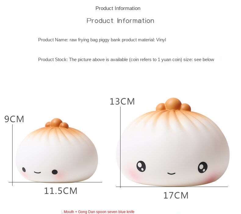 Ống Tiết Kiệm Tiền Hình Bánh Bao Độc Đáo