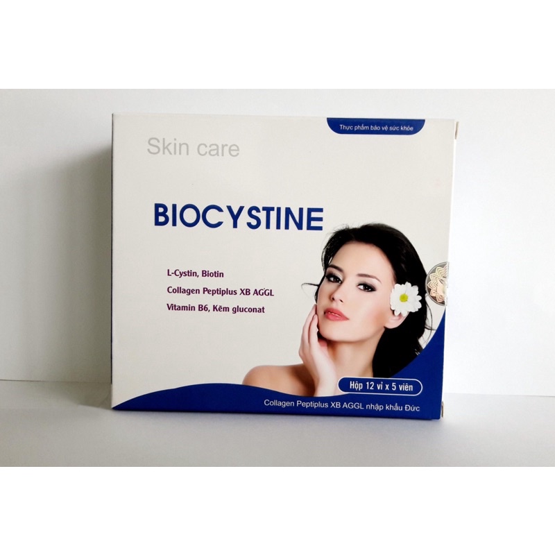 BioCystein hỗ trợ giảm mụn đẹp da tóc