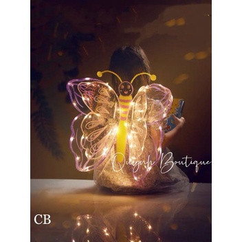 CÁNH BƯỚM ĐÈN LED phụ kiện xinh cho bé Quỳnh Boutique