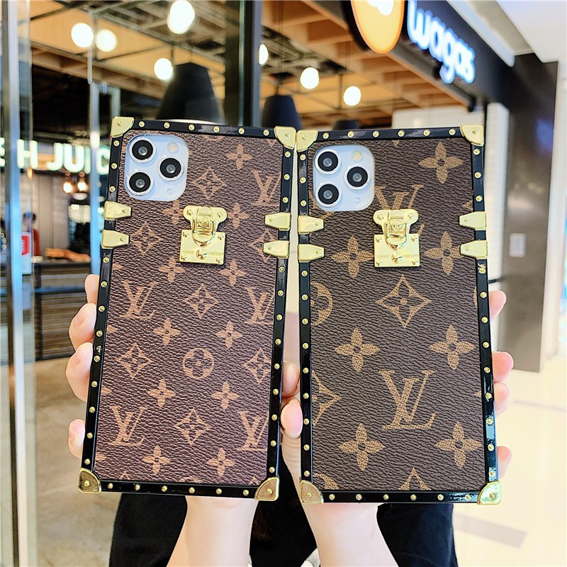 Ốp điện thoại da hình vuông in logo LV cho SAMSUNG M20 M30 A40S A10S A20S S20 S20PLUS S11E S11 S11PLUS S20ULTRA