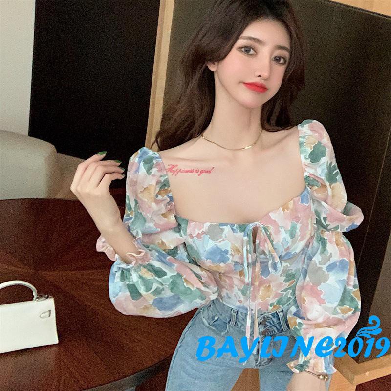 Áo Lửng Tay Dài Cổ Vuông Thời Trang Quyến Rũ Cho Nữ | BigBuy360 - bigbuy360.vn