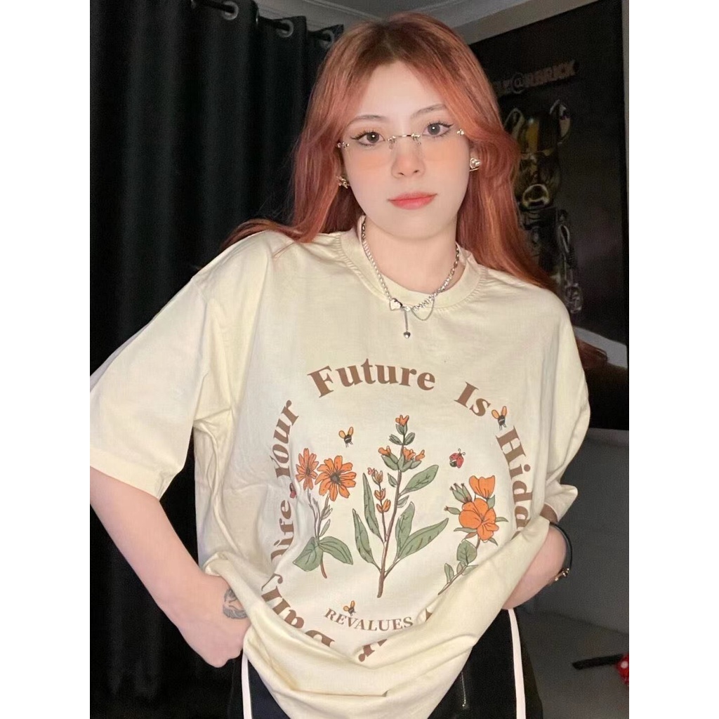 Áo Thun Tay Ngắn Dáng Rộng Thời Trang Mùa Hè Phong Cách Hàn Quốc 2022