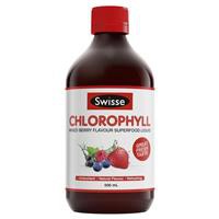 Swisse Chlorophyll Mixed Berry 500ml_ Nước diệp lục vị Berry