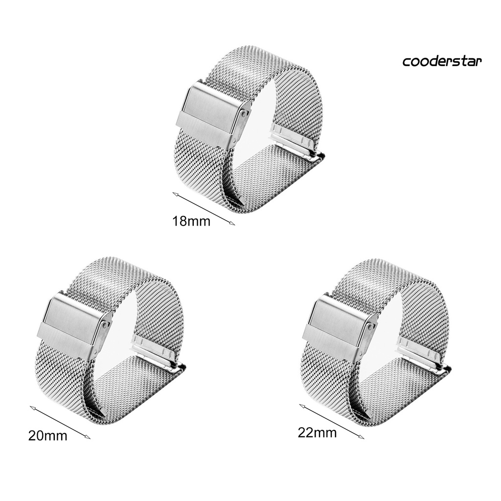 Dây Đeo Inox Milanese Cho Đồng Hồ Thể Thao 18 / 20 / 22mm