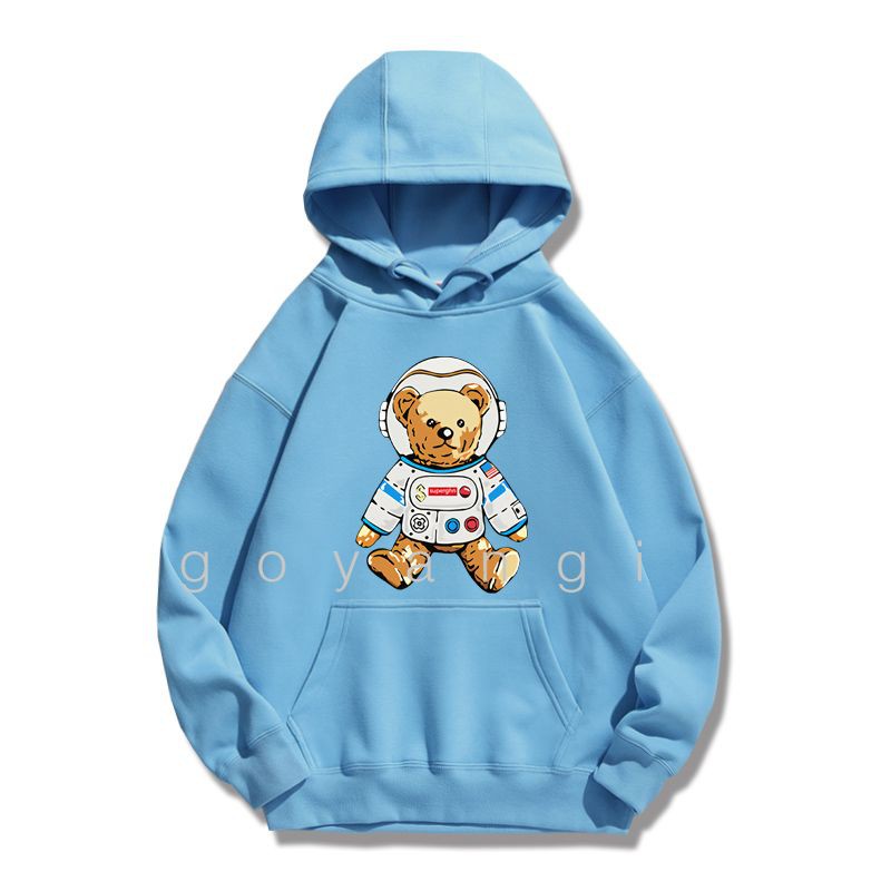 Áo hoodie Astro Bear oversize Unisex phong cách Hàn Quốc