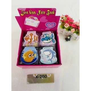 Sổ lò xo giấy màu hình con cá