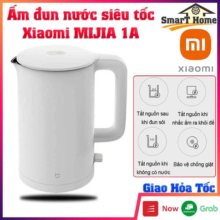 Ấm đun nước Xiaomi 1A Chính hãng , Bình đun siêu tốc Xiaomi Mijia 1A tự động ngắt nguồn khi không có nước