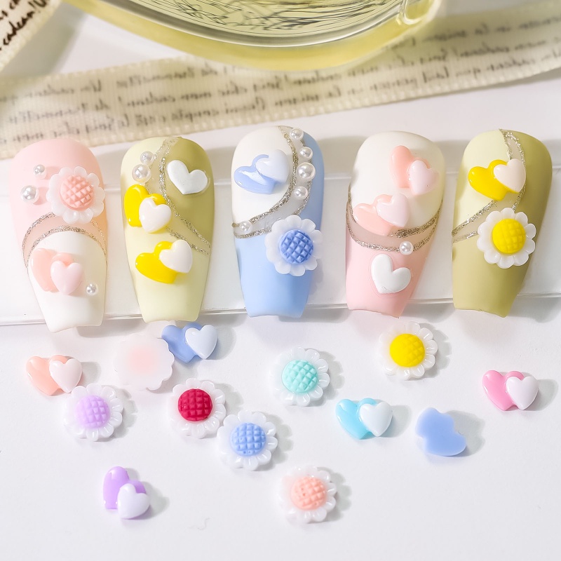 Sa Set 60 Hoa Đá 3D Lấp Lánh Đính Móng Nghệ Thuật