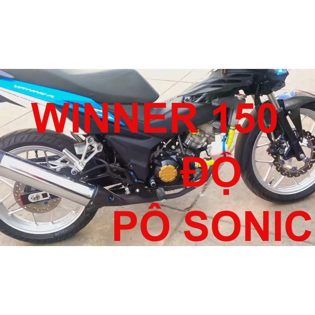 Pô redleo Sonic cho Winner ex 150 rader fi satria