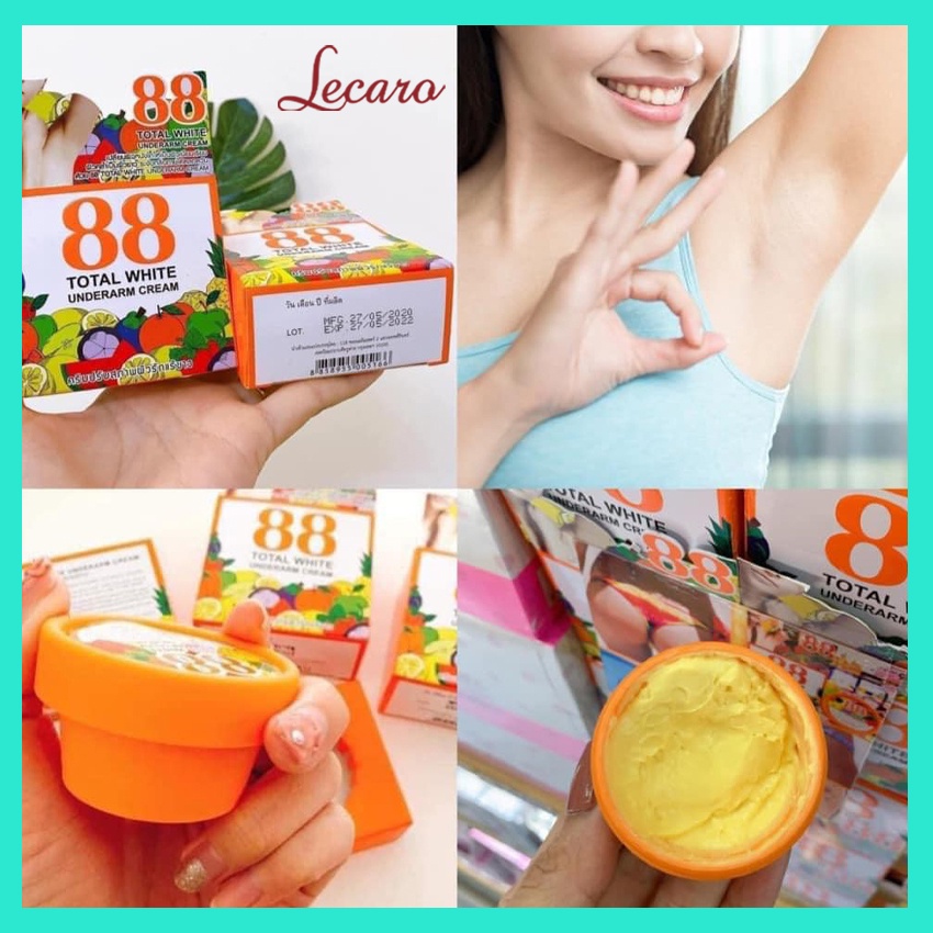 Kem giảm thâm nách, giảm thâm bikini total white 88 thái lan 35g LECARO