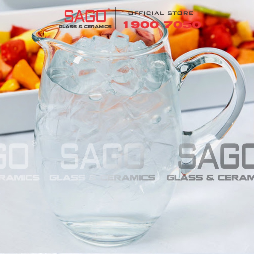 Bình Nước Thủy Tinh Mario Pitcher 1800ml | Thủy Tinh Cao Cấp , Nhập Khẩu E.U