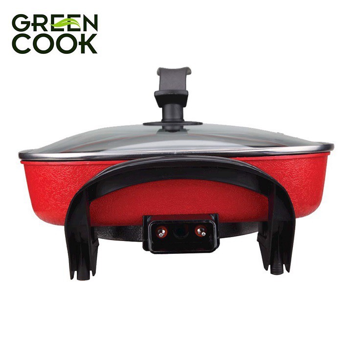 NỒI LẨU ĐIỆN VUÔNG NGUYÊN KHỐI CHỐNG DÍNH GREENCOOK GCEH30 - 5.0 LÍT