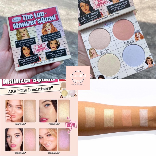 BẢNG PHẤN HIGHLIGHT THE BALM THE LOU-MANIZER'SQUAD.