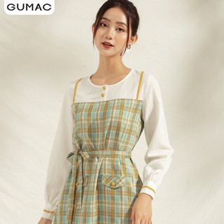 Đầm nữ phối 2 nút DA1172 GUMAC
