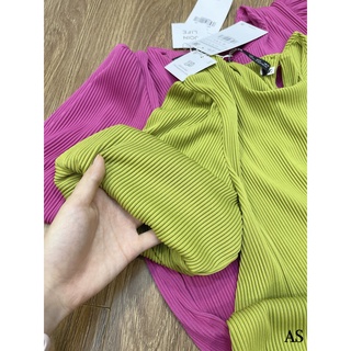 ⚡️KBPL⚡️ VÁY PHỐI CỔ DẬP LI NƠ TAY BỒNG
