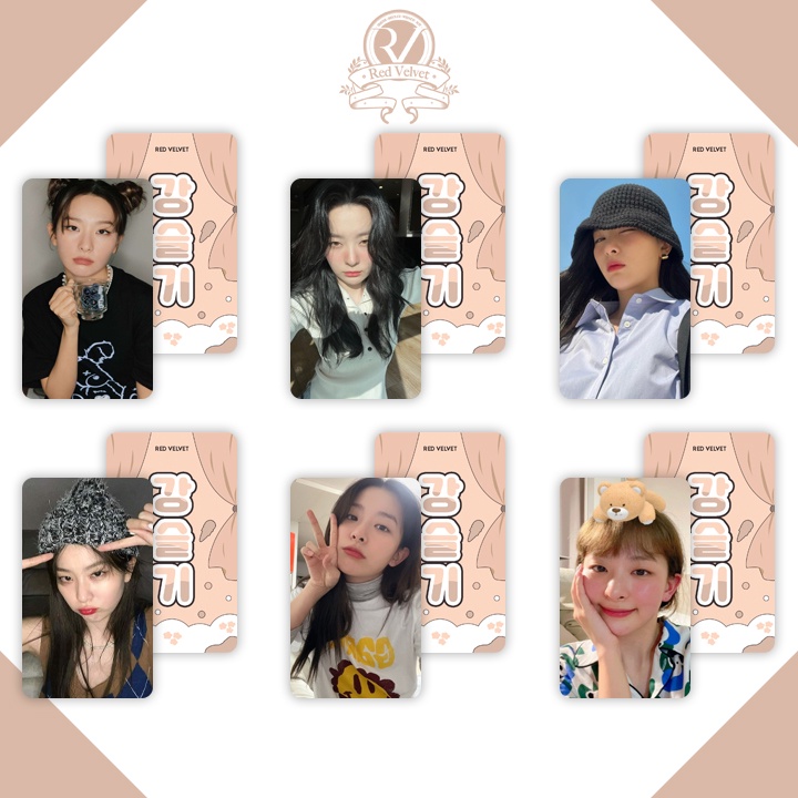 SET 6 CARD DESIGN 5 THÀNH VIÊN REDVELVET