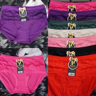 )combo 10 quần lót sz đại 80kg cotton đáp ren