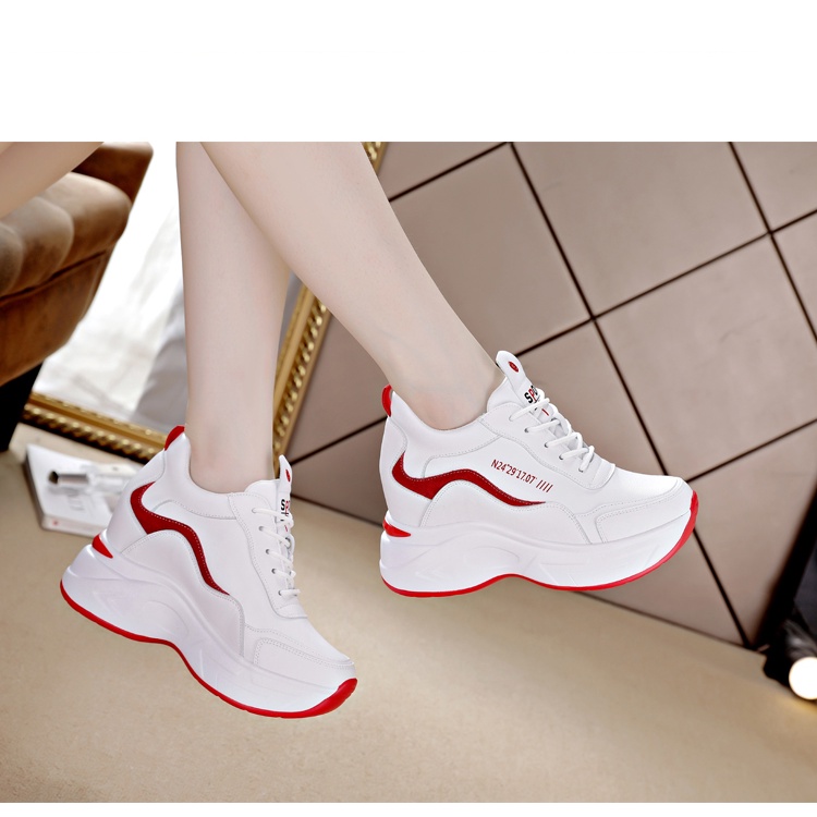 Giày thể thao nữ độn đế, sneaker loại cao cấp, 9cm tôn chiều cao, bằng da PU, SIÊU ÊM - SIÊU ĐẸP - SIEU BỀN, 2 màu