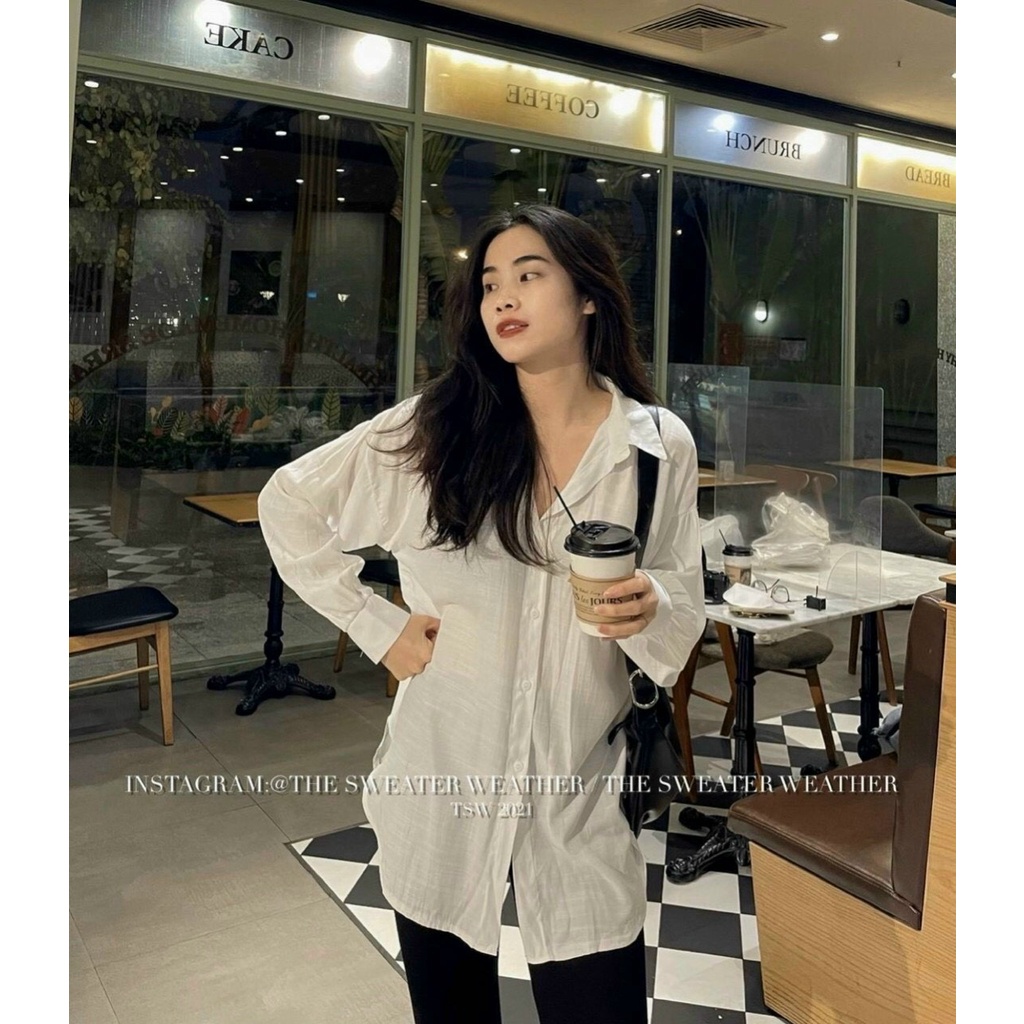 SET ÁO SƠ MI TRẮNG QUẦN LEGGING LỬNG