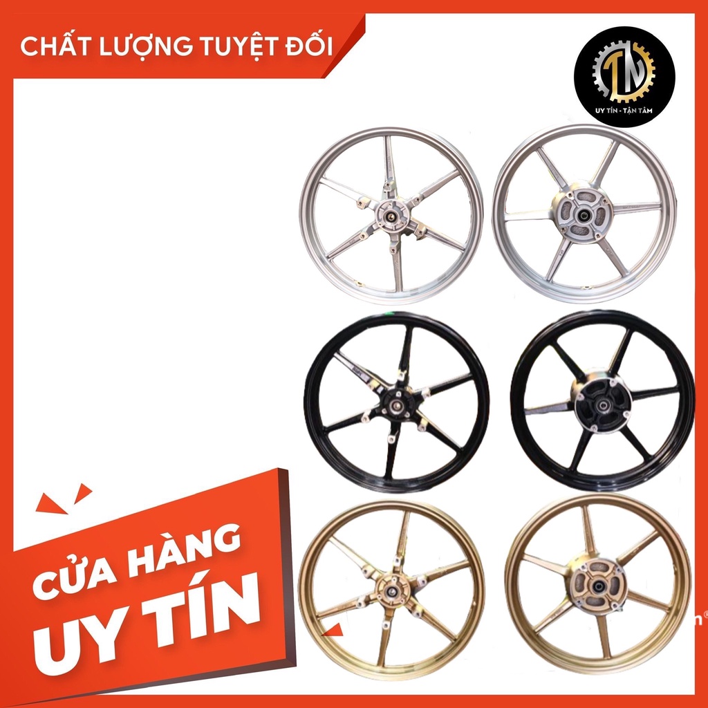 Mâm X1R 6 cây cho Winner size 17 - 3 màu (1.85 - 2.5) TẶNG MÓC KHOÁ