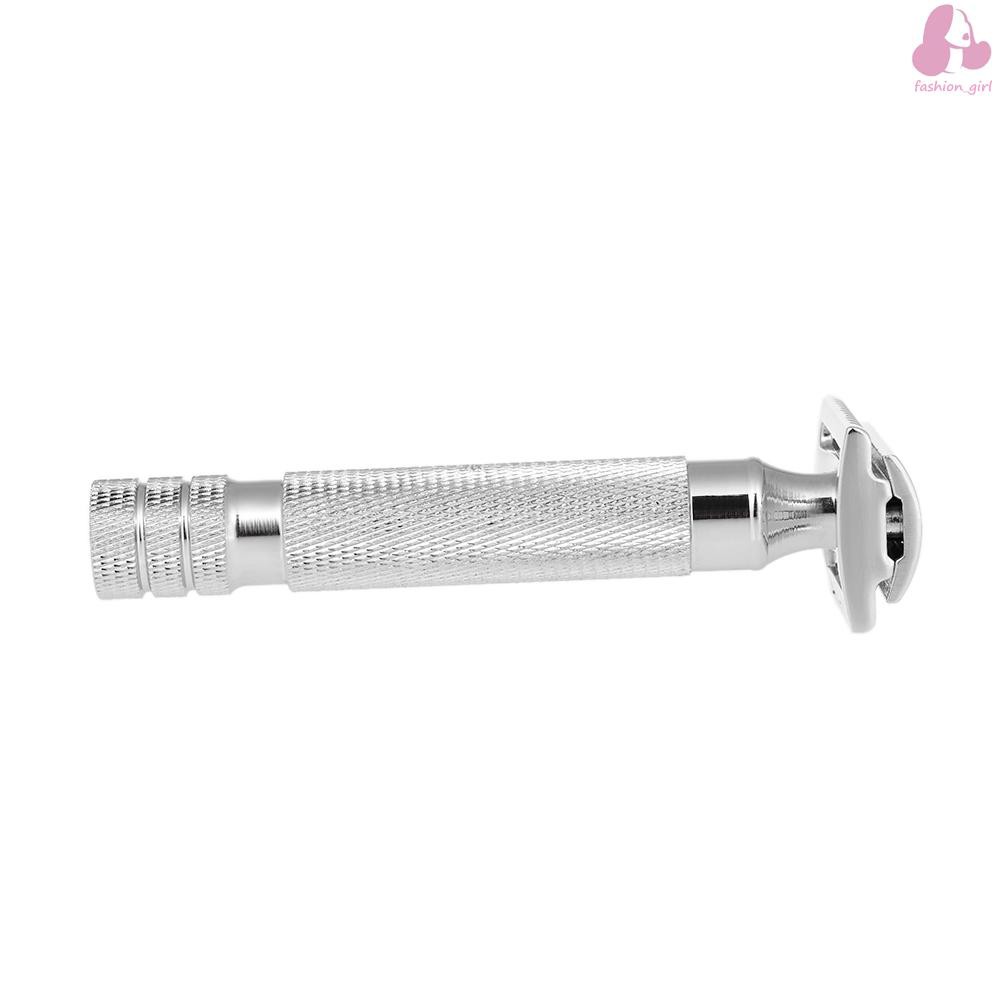 Dao cạo râu thủ công hai đầu làm từ hợp kim mạ chrome an toàn