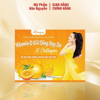 Detox giảm cân vị cam - trà giảm cân cam giảm mỡ bụng đẹp da ncollagen hân nguyễn 20 gói dc01