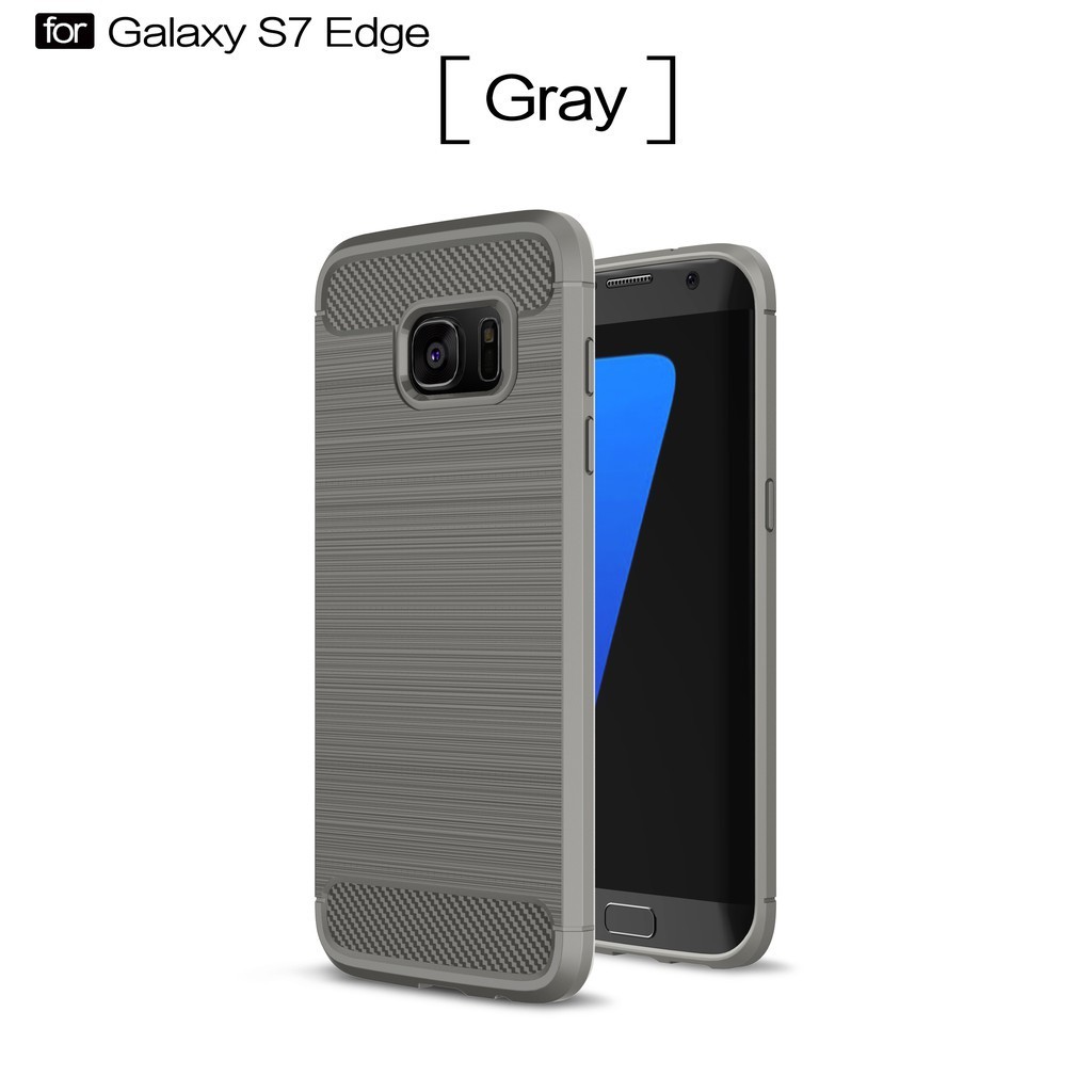 Ốp Lưng Tpu Sợi Carbon Siêu Mỏng Chống Sốc Cho Samsung Galaxy S7 Edge