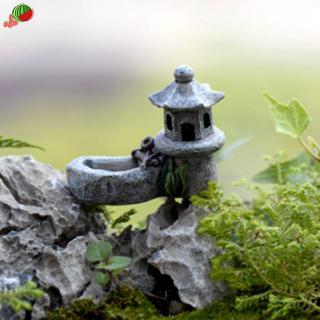 Mô hình tòa tháp mini trang trí sân vườn
