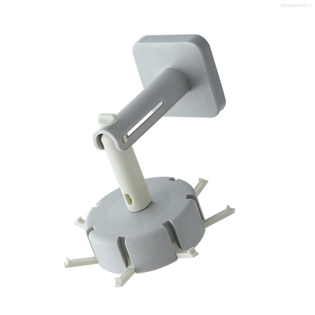 Giá Treo Muỗng Bằng Nhựa Màu Xám Có Thể Xoay 360 Độ Tiện Dụng Cho Nhà Bếp / Phòng Tắm / Nhà Bếp / Nhà Tắm