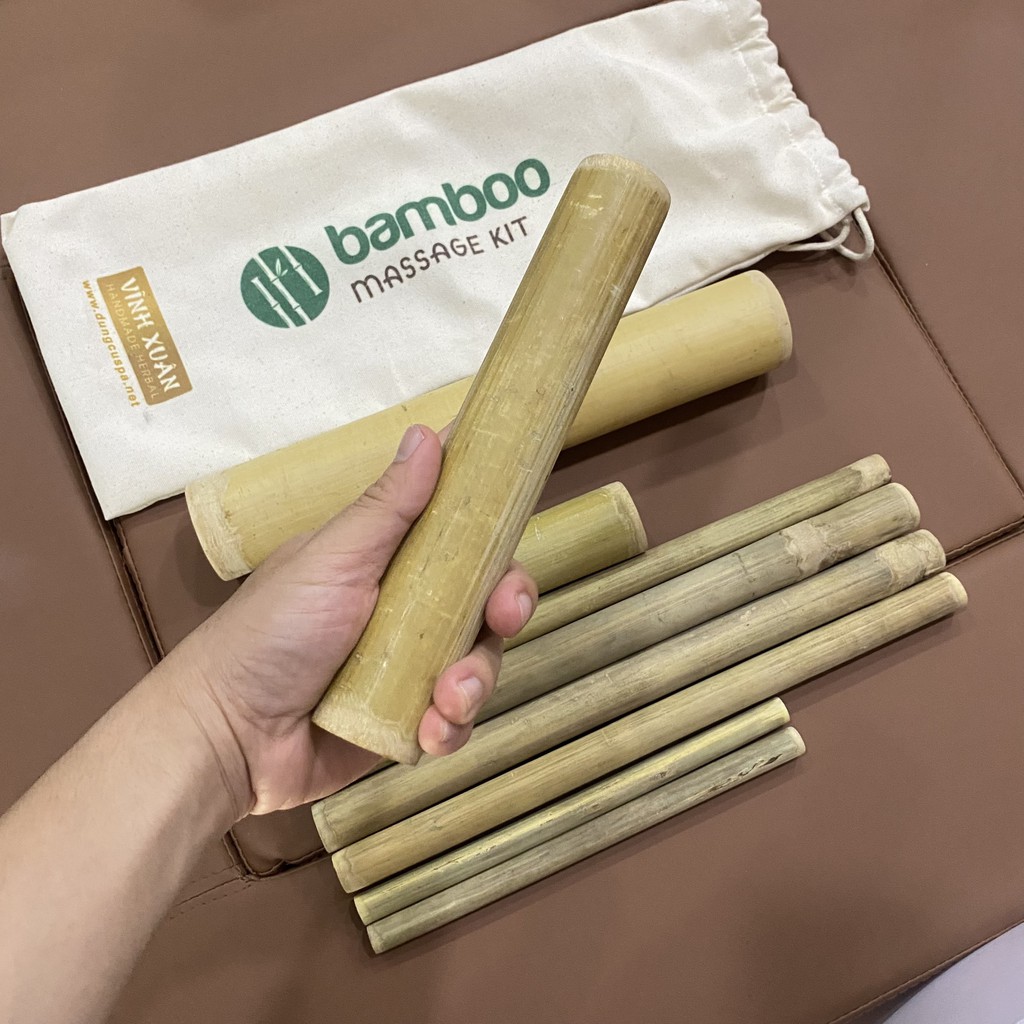 Bộ tre massage-Ống rỗng