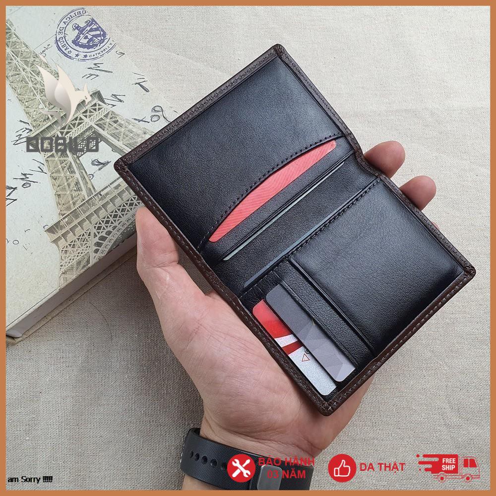 [Da Thật] Ví Nam Mini ,Ví Minimalist Card Da Bò Cao Cấp - MN114