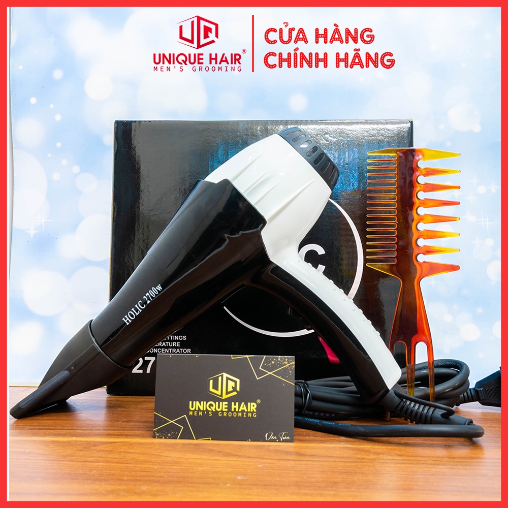 [CHÍNH HÃNG STORE HÀ NỘI] Máy Sấy Tóc Holic 2700W công suất siêu mạnh chính hãng + Tặng lược sấy tóc tạo kiểu Chaoba