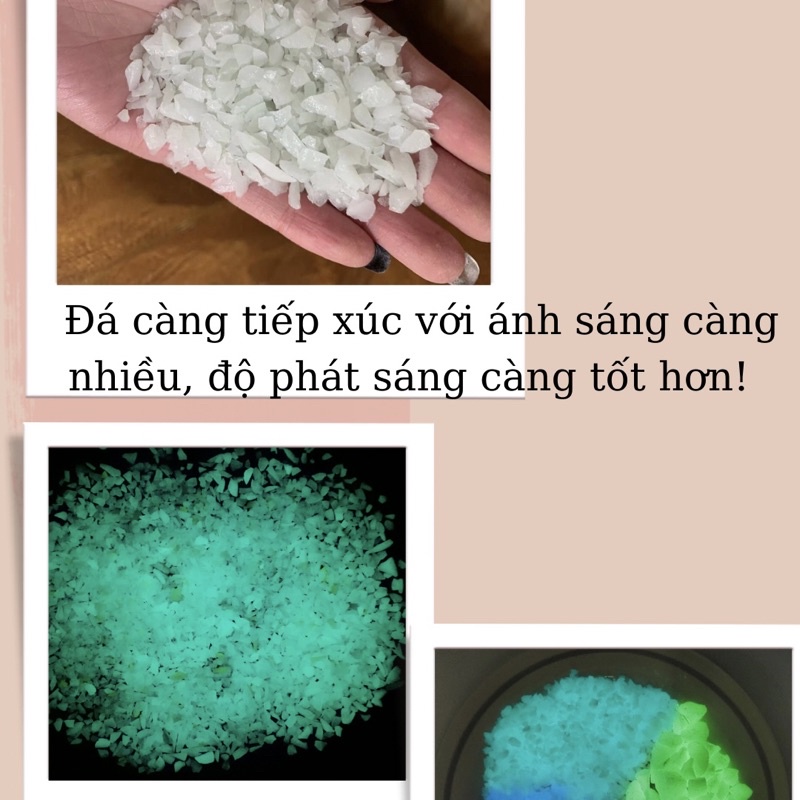 Đá phản quang trang trí sân vườn sỏi huỳnh quang lát sân vườn,bể cá - Đá vụn dạ quang phát sáng trong đêm