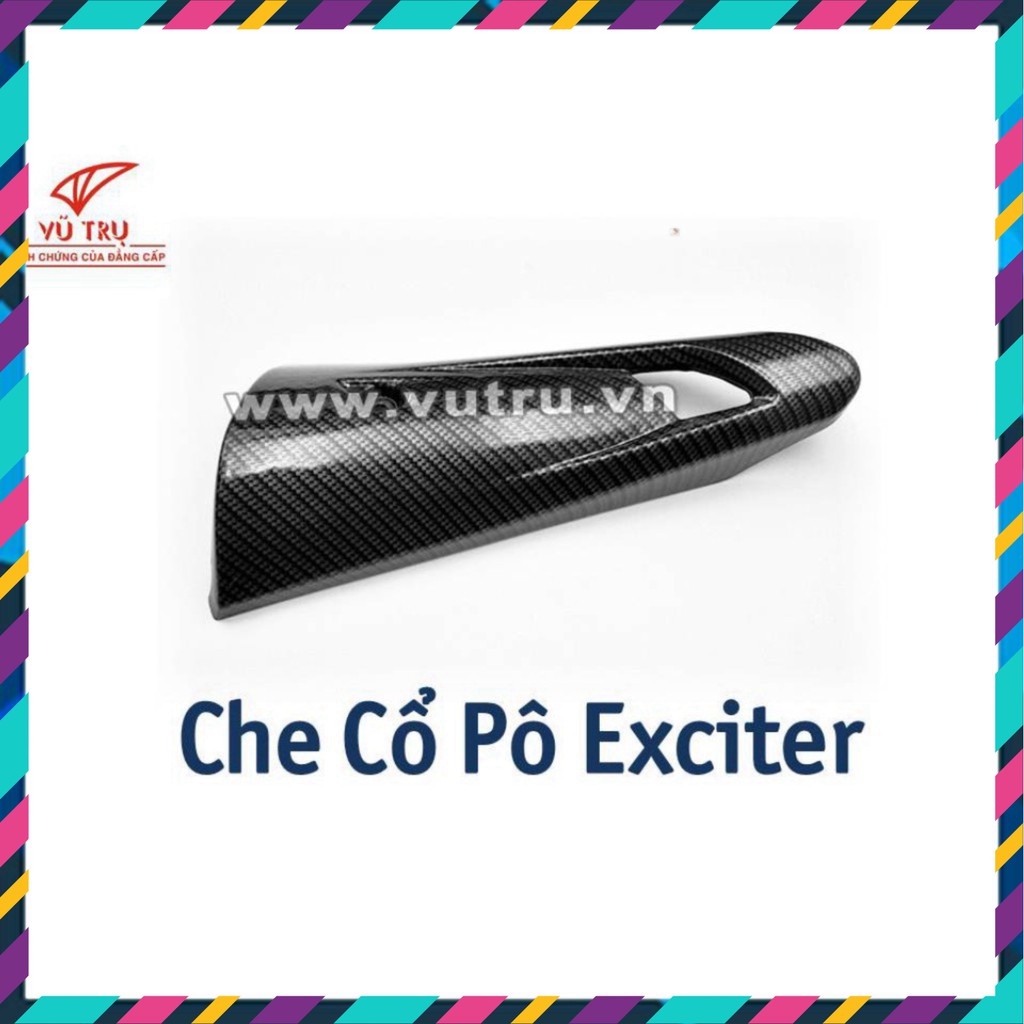 [CỰC RẺ]  Che cổ pô CARBON xe Exciter 150