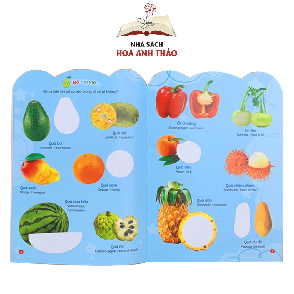 Sách Bóc dán thông minh song ngữ Việt Anh dành cho trẻ từ 26 tuổi (Bộ 6 cuốn)