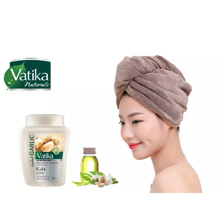 Kem ủ tóc Vatika chiết xuất tỏi kích thích mọc tóc - Vatika Garlic Hot Oil Treatment Cream