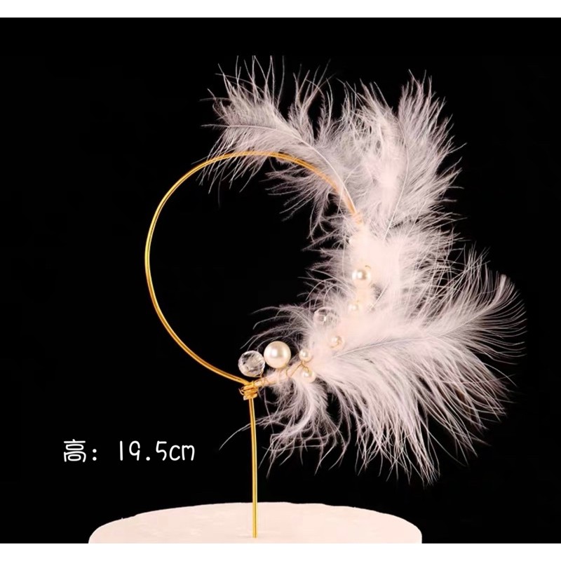 Phụ Kiện Trang Trí Bánh Kem Hình Cánh Thiên Thần Và Trái Tim