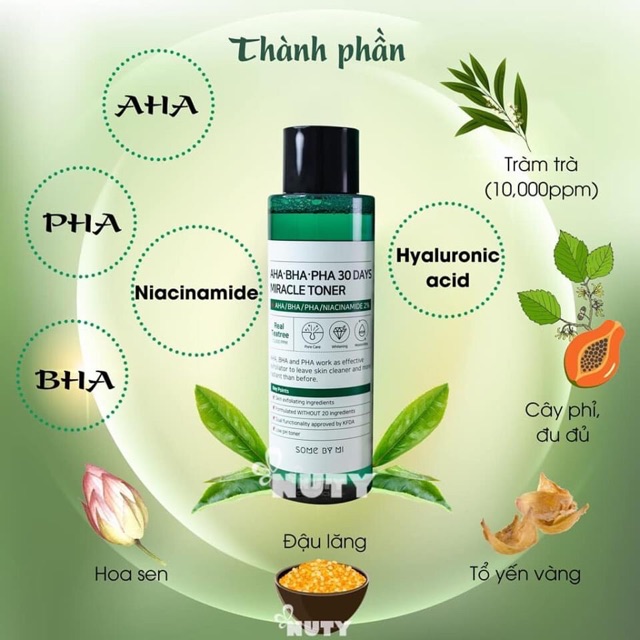 Nước Hoa Hồng "Thần Kỳ" Some By Mi AHA-BHA-PHA 30 Days Miracle Toner [Trị Sạch Mụn Chỉ Trong 30 Ngày]