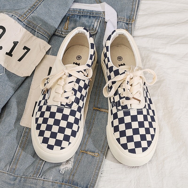 [SALE SỐC]❌ Giày 𝐕𝐀𝐍𝐒 Caro Buộc Dây, 𝐕𝐀𝐍𝐒 Vaul Old Skool Lười Cực Hot 2021 | BigBuy360 - bigbuy360.vn