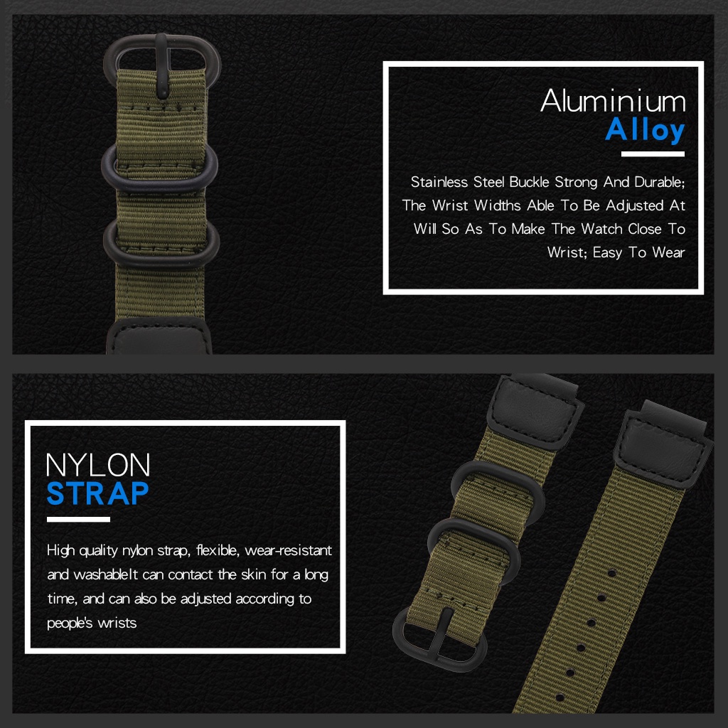 Đồng hồ nam SYNOKE Dây đeo nylon Đồng hồ thể thao thời trang phát sáng không thấm nước đa chức năng