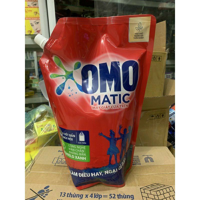 Nước giặt omo Matic cho máy giặt cửa trên hương comfort tinh dầu thơm 2,0kg