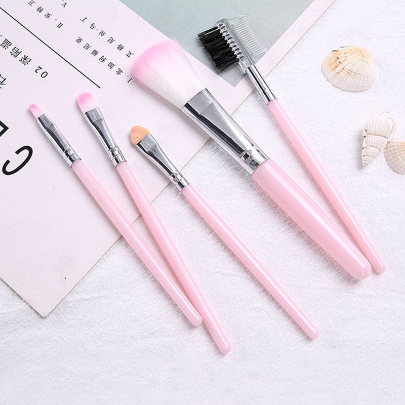 Set 5 cọ trang điểm mini đa năng tiện dụng