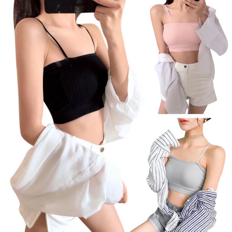 Áo croptop hai dây thời trang quyến rũ cho nữ | BigBuy360 - bigbuy360.vn