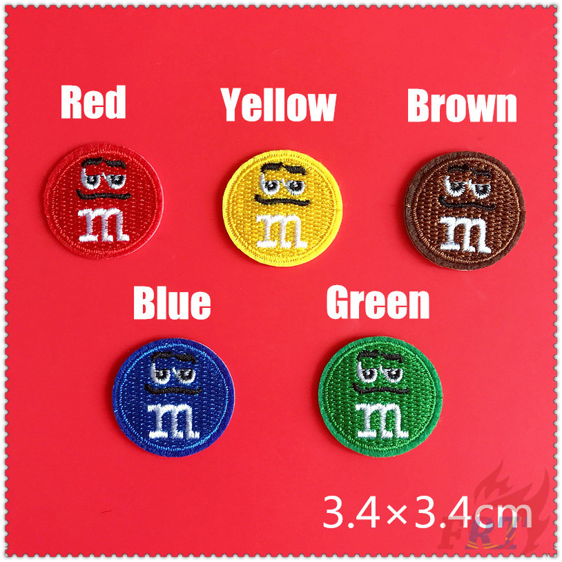 ✿ Thương Hiệu Thời Trang: Miếng Vá Sắt M &amp; M ✿ 1 Sticker Ủi Thêu Hình Huy Hiệu