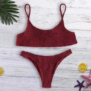 Bộ Bikini Phối Dây Có Đệm Mút Dành Cho Nữ